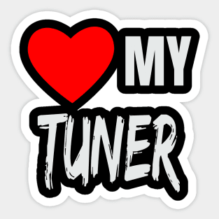 I Love My Turner Sticker